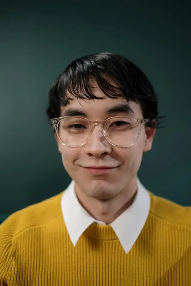 Creator with glasses